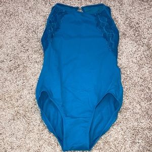 Suffolk teal ballet leotard. Size adult small.